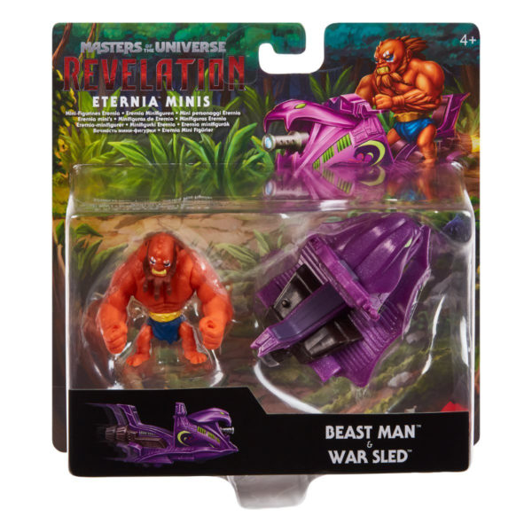 Beast Man & War Sled Vehicle Pack Masters of the Universe Revelation Eternia Minis Actionfigur von Mattel (MotU)