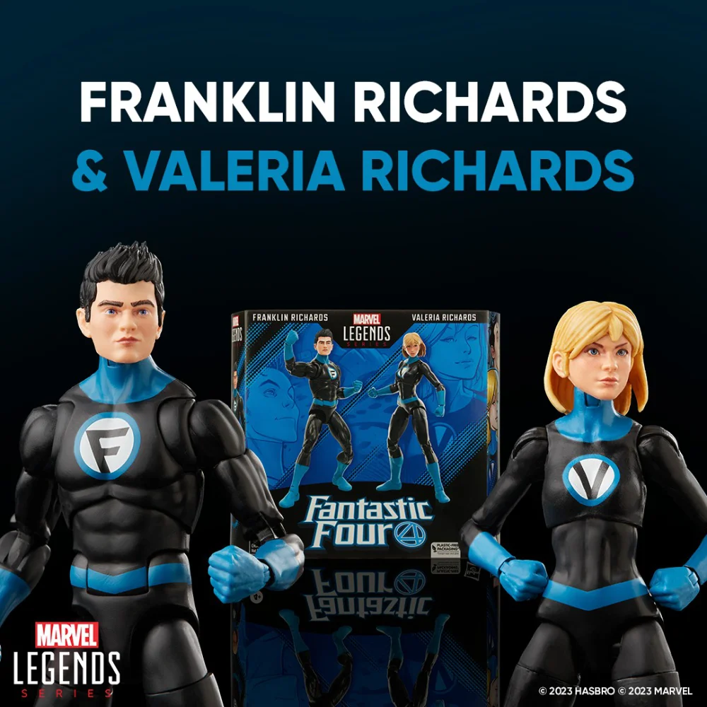 Franklin & Valeria Richards von den Fantastic Four als Marvel Legends Series Figuren 2-Pack von Hasbro