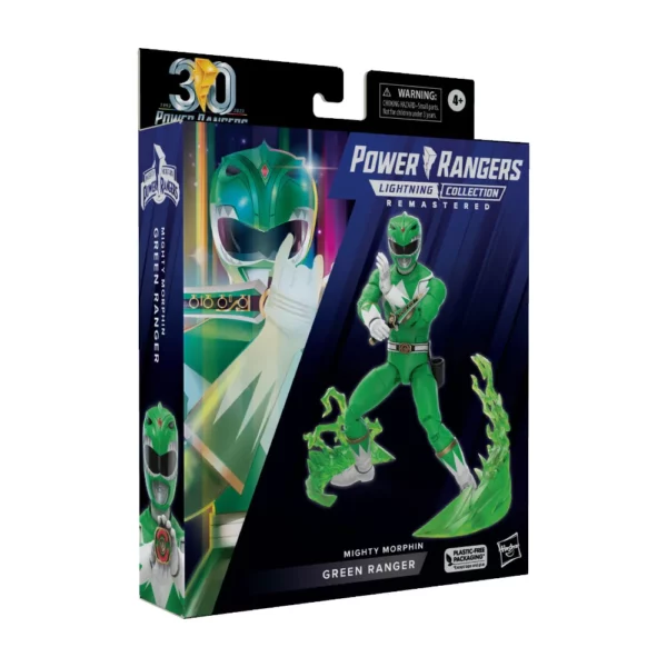 Green (Grüner) Ranger Mighty Morphin Power Rangers Lightning Collection Remastered (MMPR) Figur von Hasbro
