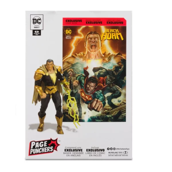 Black Adam DC Direct Page Punchers 7" Figur und Comic von McFarlane Toys