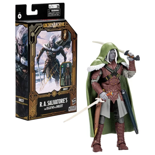 Drizzt Dungeons & Dragons Golden Archive Figur von Hasbro aus R.A. Salvatore's The Legend of Drizzt