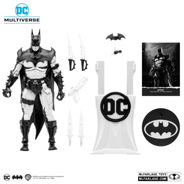 Batman (Sketch Edition) DC Multiverse Figur von Mcfarlane Toys designed by Todd McFarlane