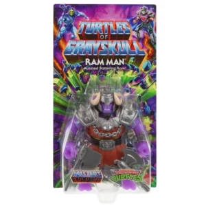 Ram-Man Turtles of Grayskull Figur aus dem MOTU x TMNT Crossover mit den Masters of the Universe Origins und Teenage Mutant Ninja Turtles Actionfiguren