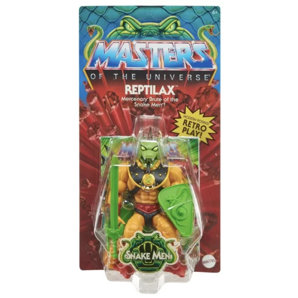 Reptilax Masters of the Universe (MotU) Origins Snake Men Fan Channel Exclusive Figur von Mattel