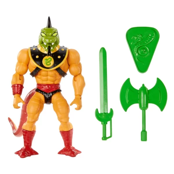 Reptilax Masters of the Universe (MotU) Origins Snake Men Fan Channel Exclusive Figur von Mattel