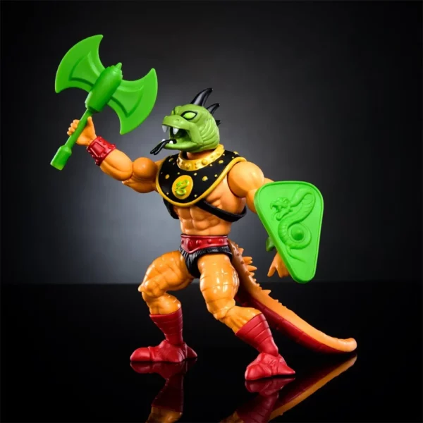 Reptilax Masters of the Universe (MotU) Origins Snake Men Fan Channel Exclusive Figur von Mattel