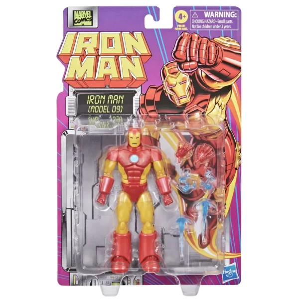 Iron Man (Model 9) Marvel Legends Series Retro Collection Figur von Hasbro aus den Iron Man Comics