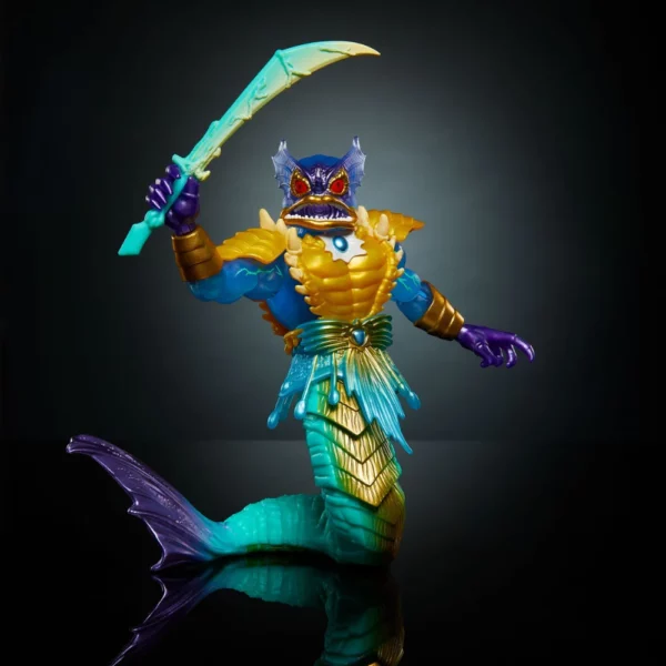 Mer-Man Turtles of Grayskull Deluxe Figur MOTU x TMNT Crossover mit den Masters of the Universe Origins und Teenage Mutant Ninja Turtles Figuren von Mattel.