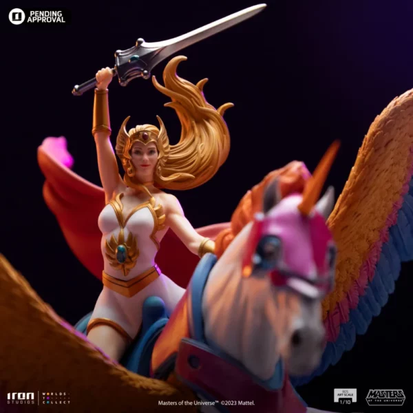 She-Ra und Swiftwind Masters of the Universe 1/10 Art Scale Deluxe Statue von Iron Studios