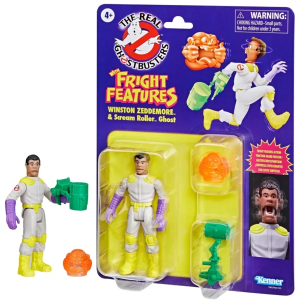 Winston Zeddemore und Scream Roller Geist Ghostbusters Fright Features Kenner Classics Figur von Hasbro aus The Real Ghostbusters