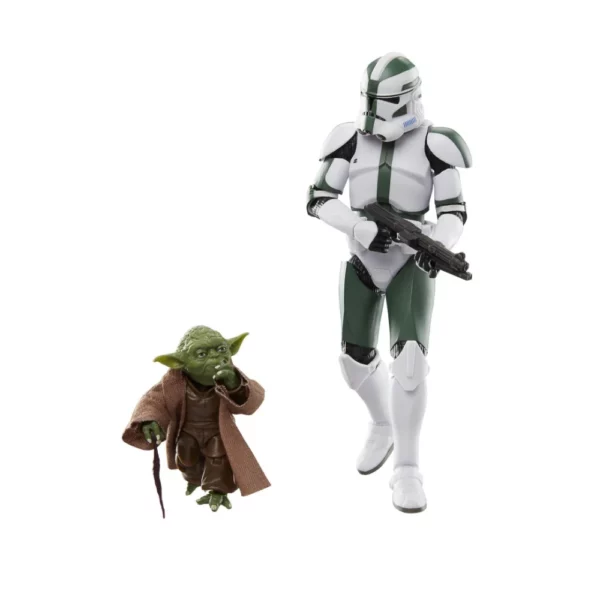 Yoda und Clone Commander Gree Star Wars Black Series 2-Pack Figuren-Set von Hasbro aus der animierten Serie Star Wars: Clones of the Republic