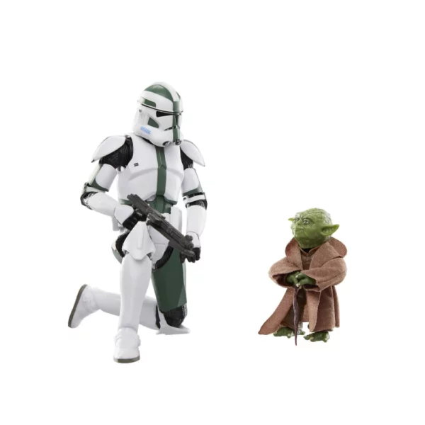 Yoda und Clone Commander Gree Star Wars Black Series 2-Pack Figuren-Set von Hasbro aus der animierten Serie Star Wars: Clones of the Republic