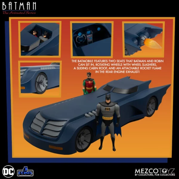 Batmobile von Mezco Toyz aus DC Batman: The Animated Series