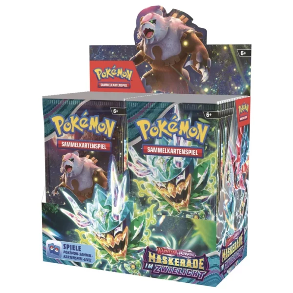 Booster Blister Display Pokemon Karmesin und Purpur KAPU 06 Maskerade im Zwielicht (deutsch)