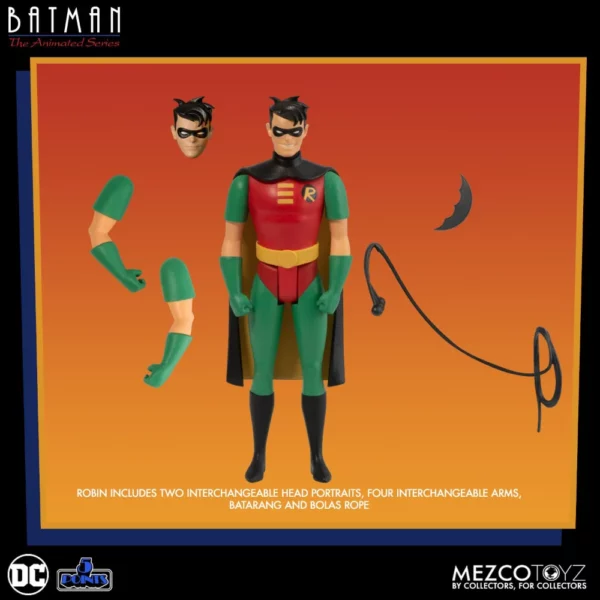 Figuren 4-Pack Batman, Robin, Catwoman und Joker von Mezco Toyz aus DC Batman: The Animated Series