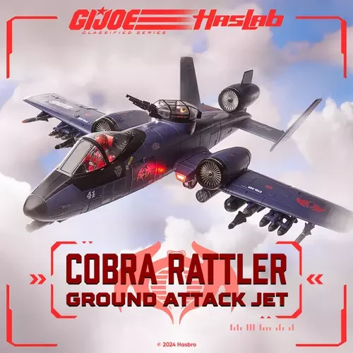 Cobra Rattler Ground Attack Jet (Flugzeug) aus der G.I. Joe Classified Series als Crowdfunding von HasLab und Hasbro