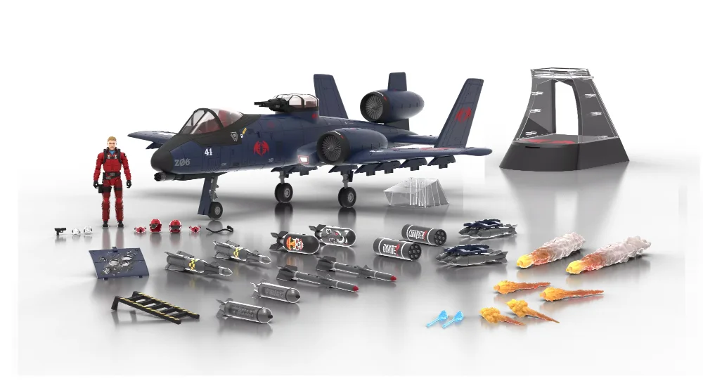 Cobra Rattler Ground Attack Jet (Flugzeug) aus der G.I. Joe Classified Series als Crowdfunding von HasLab und Hasbro