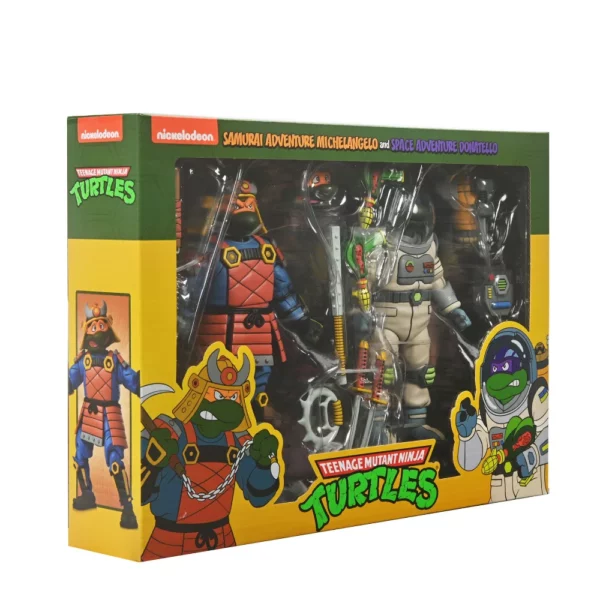 Samurai Adventure Michelangelo und Space Adventure Donatello Teenage Mutant Ninja Turtles (TMNT) Cartoon Figuren von NECA