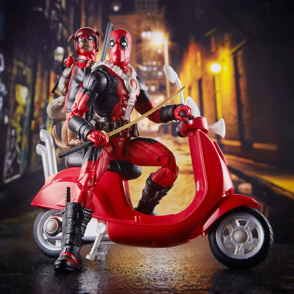 Deadpool mit Scooter Marvel Legends Series Figur und Fahrzeug von Hasbro aus Deadpool Corps Comics