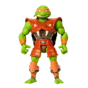 Michelangelo (Snake Armor) Turtles of Grayskull Crossover mit den Masters of the Universe Origins (MotU) und Teenage Mutant Ninja Turtles (TMNT) Figuren von Mattel