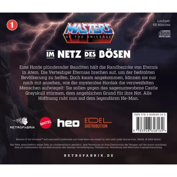 Im Netz des Bösen (Nr. 01) Masters of the Universe Hörspiel CD von Retrofabrik