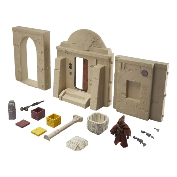 Streets of Mos Eisley Star Wars Vintage Collection Spielset mit Jawa Figur (VC342) von Hasbro aus Star Wars: A New Hope